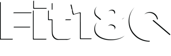 Fit180 Logo with white text